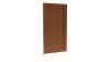 Porte d'entrée PVC modèle 074 – Pleine Style Ancien, Rainures Obliques, visuel en finition bois