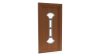 Porte d'entrée PVC modèle 080 – Vitrée Style Ancien, 2 Éventails et 2 Vitrages, visuel en finition bois