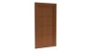 Porte d'entrée PVC modèle 112 – Pleine Moderne, 3 Doubles Rainures, visuel en finition bois