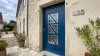 Porte d'entrée PVC sur mesure Vitrée Design, 6 Triangles en Diagonale – modèle 005, photo d'ambiance