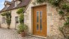 Porte d'entrée PVC sur mesure Vitrée Moderne, 4 Vitrages en 2 Colonnes – modèle 091, photo d'ambiance