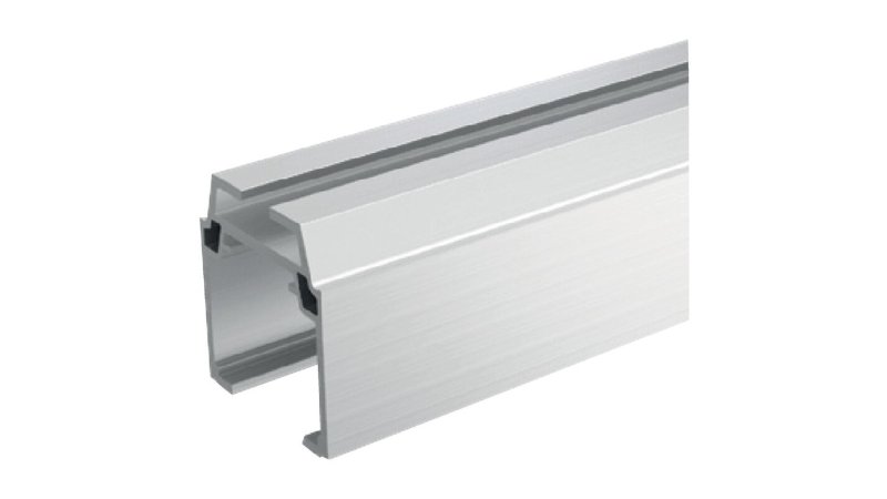 Rail aluminium Win-Slide 2 Mantion pour volet coulissant, section 39 x 36 mm