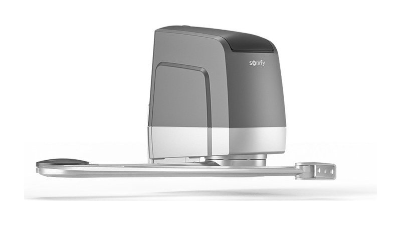 Moteur à bras articulés Somfy Axovia 3S+ io — vue de trois quarts