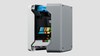 Armoire de commande 3S+ io ouverte avec son couvercle — 2 logements de batterie de secours