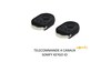 Télécommandes Somfy Keygo io 4 canaux — 2 émetteurs noirs porte-clés du Pack Axovia 3S+