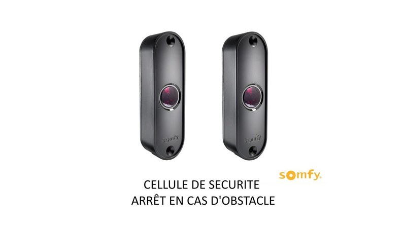 Cellules photoélectriques Somfy — paire de capteurs de sécurité du Pack Axovia 3S+ (arrêt sur obstacle)