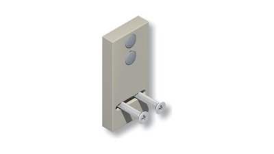 Cale de pose pour verrou 2586 2590 profil plat gris La Croisée DS