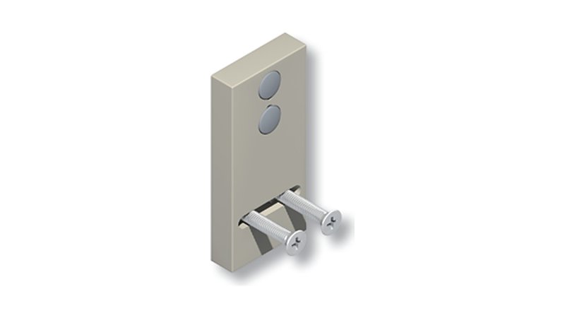 Cale de pose pour verrou 2586 2590 profil plat gris La Croisée DS