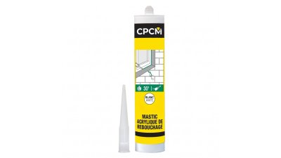 Mastic acrylique 300 ml blanc - CPCM