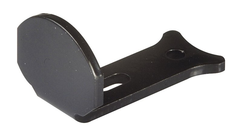 Butée d'espagnolette à visser aluminium noir Torbel