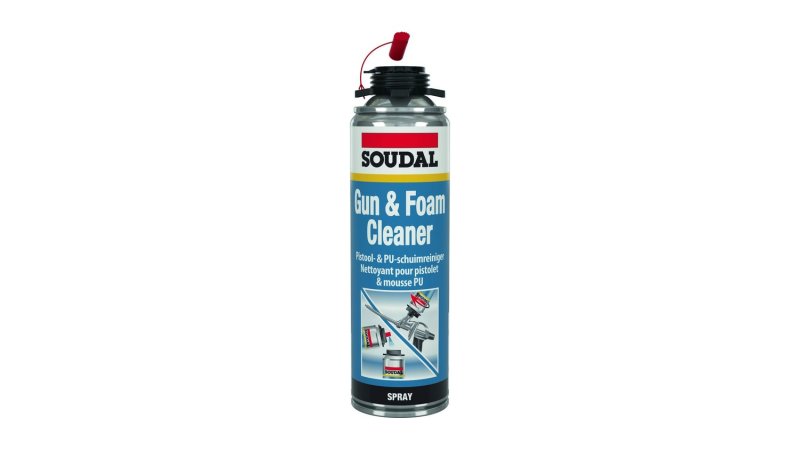 Nettoyant pour pistolet et mousse polyuréthane Gun & Foamcleaner 500 ml Soudal, aérosol à visser