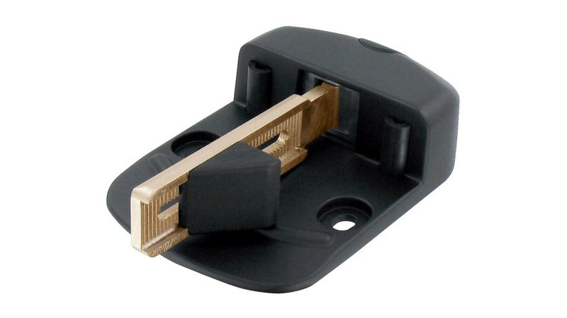 Sabot de portail automatique réversible noir Tirard