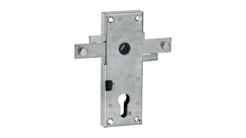 Serrure de porte de garage basculante 2 points latéraux Thirard