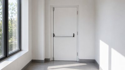 Serrure antipanique 2 points posée sur une porte de secours