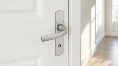 Ensemble de porte à condamnation posé sur une porte intérieure