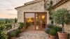 Porte-fenêtre bois 3 vantaux, 1 fixe + 2 ouvrants — meranti verni