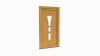 Porte d'entrée bois modèle 002 sur mesure — dessin du modèle, chêne verni