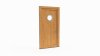 Porte d'entrée bois modèle 010 sur mesure — dessin du modèle, chêne verni