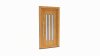 Porte d'entrée bois modèle 024 sur mesure — dessin du modèle, chêne verni