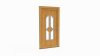 Porte d'entrée bois modèle 027 sur mesure — dessin du modèle, chêne verni