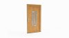 Porte d'entrée bois modèle 034 sur mesure — dessin du modèle, chêne verni
