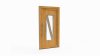 Porte d'entrée bois modèle 035 sur mesure — dessin du modèle, chêne verni