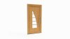 Porte d'entrée bois modèle 055 sur mesure — dessin du modèle, chêne verni