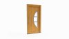 Porte d'entrée bois modèle 056 sur mesure — dessin du modèle, chêne verni
