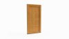 Porte d'entrée bois modèle 057 sur mesure — dessin du modèle, chêne verni
