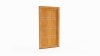 Porte d'entrée bois modèle 058 sur mesure — dessin du modèle, chêne verni