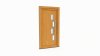 Porte d'entrée bois modèle 079 sur mesure — dessin du modèle, chêne verni