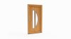Porte d'entrée bois modèle 086 sur mesure — dessin du modèle, chêne verni