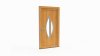 Porte d'entrée bois modèle 087 sur mesure — dessin du modèle, chêne verni