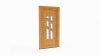Porte d'entrée bois modèle 088 sur mesure — dessin du modèle, chêne verni