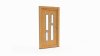 Porte d'entrée bois modèle 091 sur mesure — dessin du modèle, chêne verni