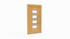 Porte d'entrée bois modèle 092 sur mesure — dessin du modèle, chêne verni