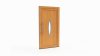 Porte d'entrée bois modèle 098 sur mesure — dessin du modèle, chêne verni