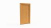 Porte d'entrée bois modèle 107 sur mesure — dessin du modèle, chêne verni