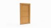 Porte d'entrée bois modèle 110 sur mesure — dessin du modèle, chêne verni