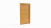Porte d'entrée bois modèle 112 sur mesure — dessin du modèle, chêne verni