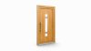 Porte d'entrée bois modèle 115 sur mesure — dessin du modèle, chêne verni