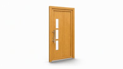 Porte d'entrée bois modèle 118 sur mesure — dessin du modèle, chêne verni