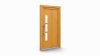 Porte d'entrée bois modèle 118 sur mesure — dessin du modèle, chêne verni