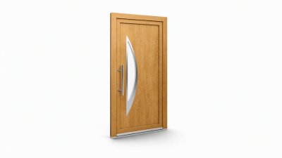 Porte d'entrée bois modèle 120 sur mesure — dessin du modèle, chêne verni