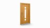 Porte d'entrée bois modèle 121 sur mesure — dessin du modèle, chêne verni