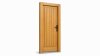 Porte d'entrée bois modèle M02 sur mesure — dessin du modèle, chêne verni