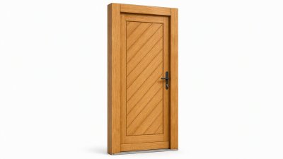 Porte d'entrée bois modèle M03 sur mesure — dessin du modèle, chêne verni