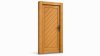 Porte d'entrée bois modèle M03 sur mesure — dessin du modèle, chêne verni
