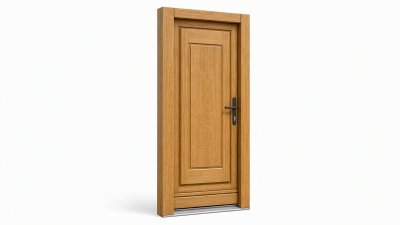 Porte d'entrée bois modèle M05 sur mesure — dessin du modèle, chêne verni