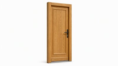 Porte d'entrée bois modèle M06 sur mesure — dessin du modèle, chêne verni